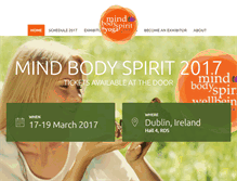 Tablet Screenshot of mindbodyspirit.ie